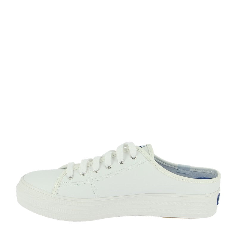 Triple kick shop white flatform sneakers