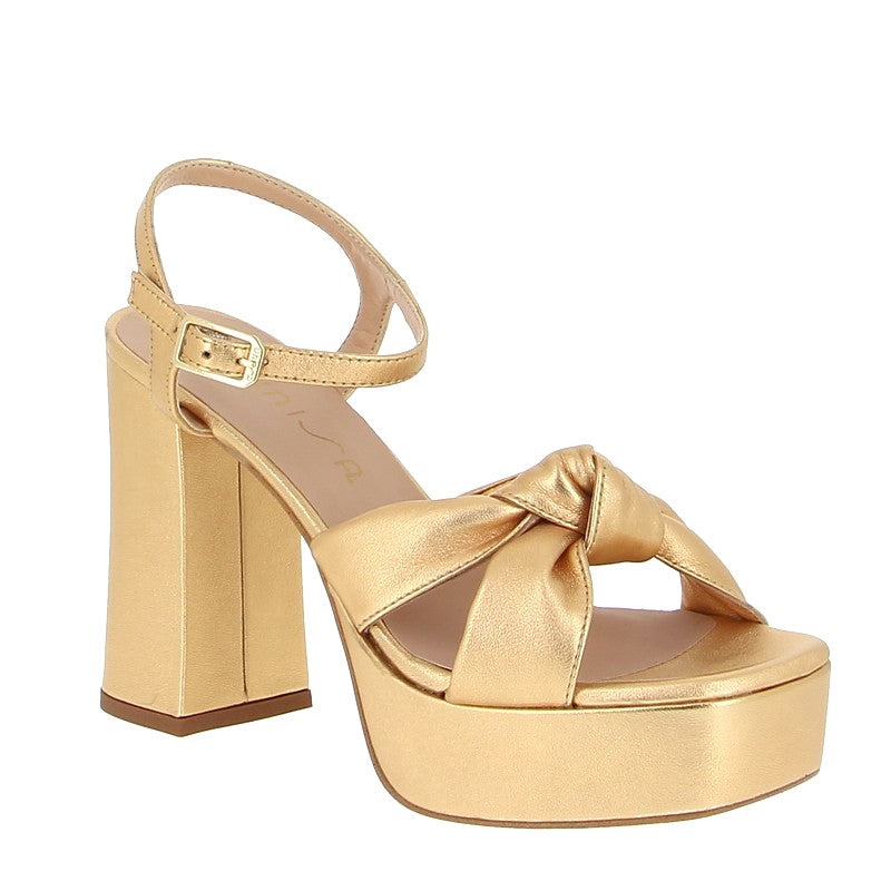 Unisa Umi Gold Platform Sandal Women s Heels