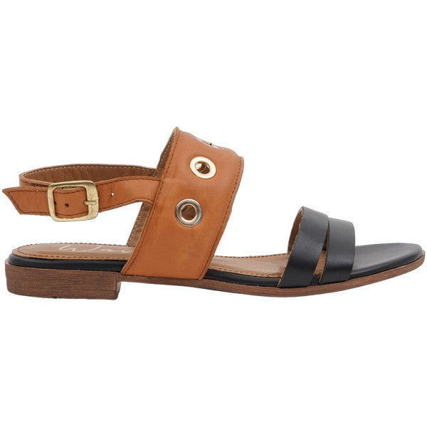 Wave 28324 Black/Tan Sandal