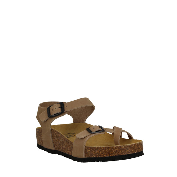 Plakton 341016 Taupe Nubuck Cork Sandal