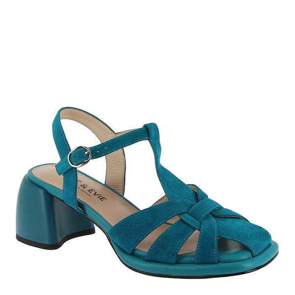 Alfie & Evie Yael Turquoise Suede Heel