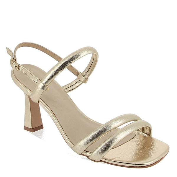 Brazilio 58402 Gold Metallic Heeled Sandal