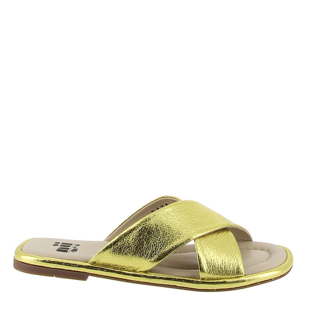 Nu By Neo Raya Metallic Yellow Slide