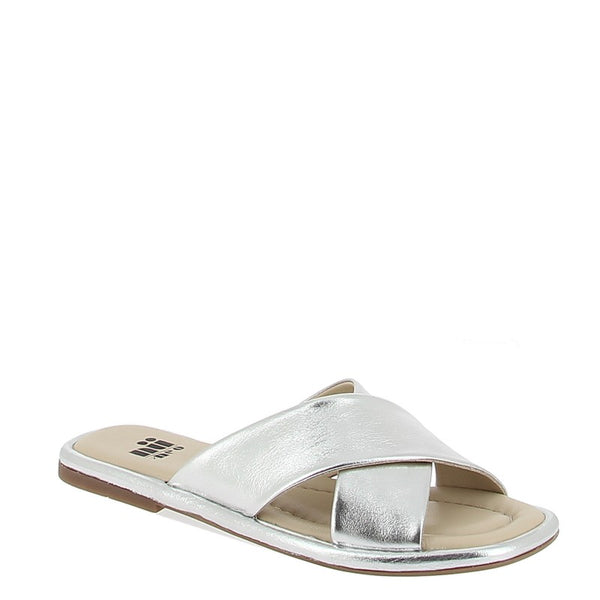 Nu By Neo Raya Metallic Silver Slide