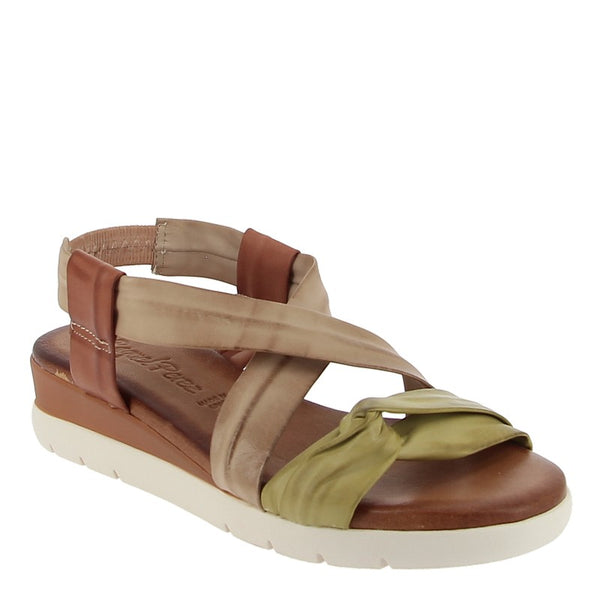 Raquel Perez Mistela Tan Multi Slingback Sandal