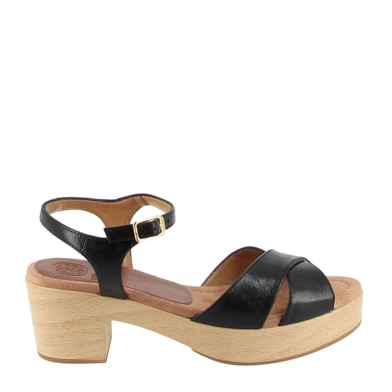 Unisa Iram Black Platform Heels