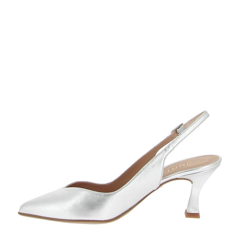 Unisa Karde Silver Slingback Pump | Women's Heels