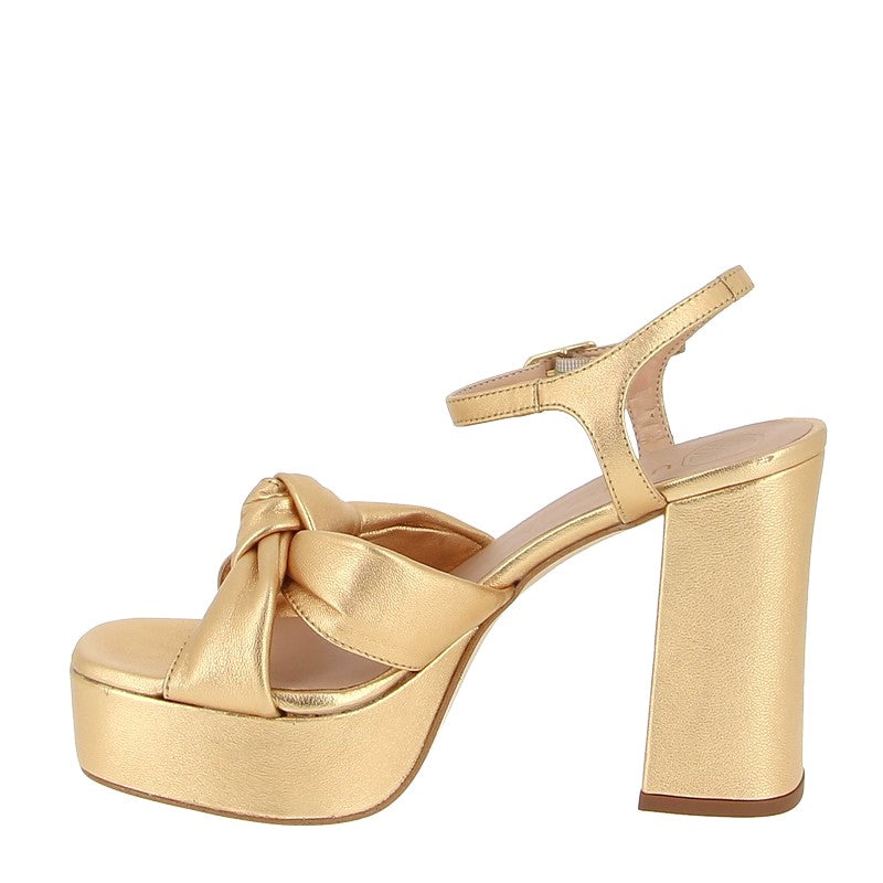 Unisa Umi Gold Platform Sandal | Women's Heels