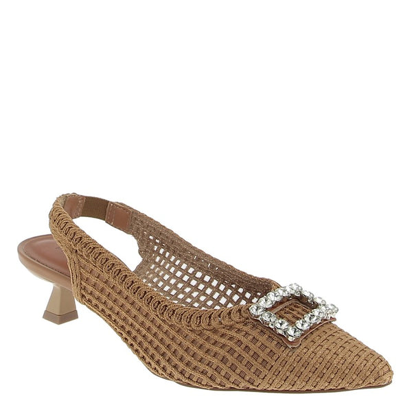 Valerio Conte 376004 Tan Slingback Heel