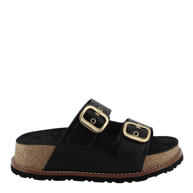 Yokono Opa Black Platform Slide