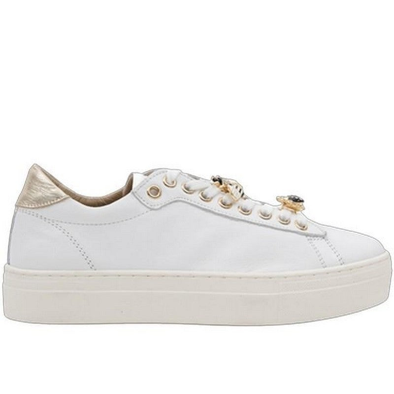 Wave 28098 White Flatform Sneaker