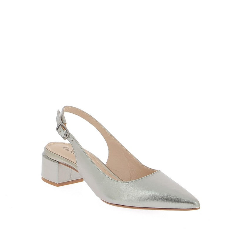 Brazilio 1470509 Pewter Slingback Heel | Women's Heels